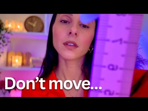 Inspecting your Face  🤍 Face Touching, Freckle Counting, Measuring | ASMR