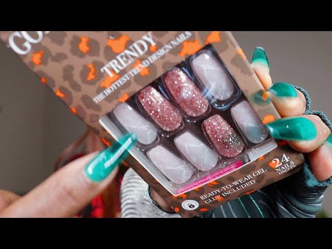 Nails/Lashes ASMR Haul Sounds