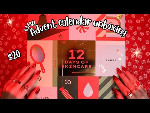 ASMR Unboxing the 2024 Target Skincare Advent Calendar 🎁✨