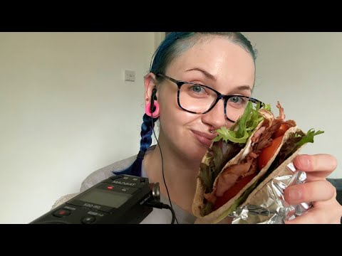 ASMR Eating A BLT Wrap [But Not Bacon🤣] TRYING THE VIRAL WRAP HACK… IT’S INCREDIBLE 🤯