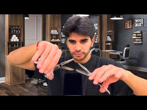 ASMR Barber Roleplay: Scissors, Tools & Water Sounds – No Talking Relaxation