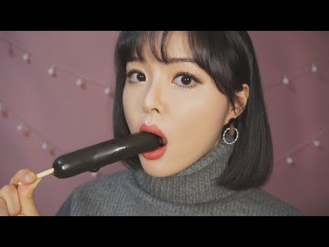 [한국어 ASMR] 검정 소세지 이팅사운드 Black Squid Sausage Eating sounds, Crunch Eating!