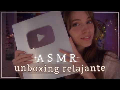 ASMR PLACA 100K | Unboxing relajante, tapping y sonidos de plástico ❤️🎁