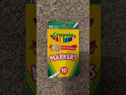 ASMR Tapping On A Crayola Marker Box (No Talking) #ASMR #Shorts
