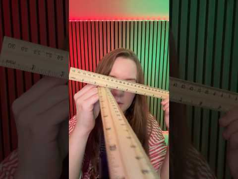 Ruler Chopping You! 📐 #asmr
