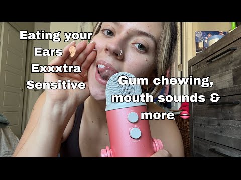 ASMR| 30 Minutes of Fast/Aggressive Sensitive Mouth Sounds, Eating your Ears