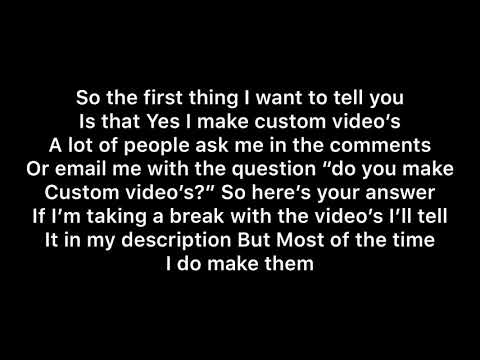Custom video update ❤️