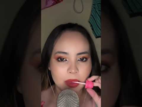 asmr comendo gloss