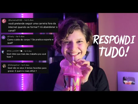 ASMR ✨Respondendo perguntas de vocês! Feliz aniversário para mim 🥳