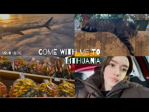 ASMR Travel Vlog | Come to Lithuania with me! | Soft Spoken Whispers