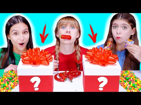 MYSTERY BOX CHALLENGE || ASMR EATING CHALLENGE LILIBU