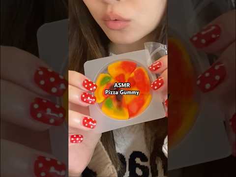 ASMR Pizza Gummy 🍕 #asmr #mukbang #asmreating #asmrfood #asmrsounds