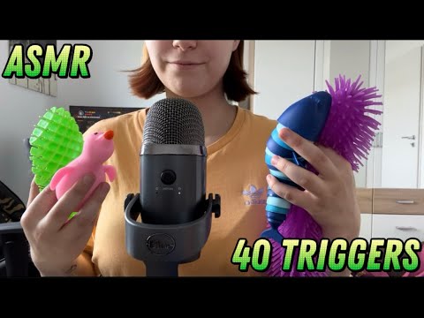 ASMR - fast 40 Triggers in 1:45 Minutes