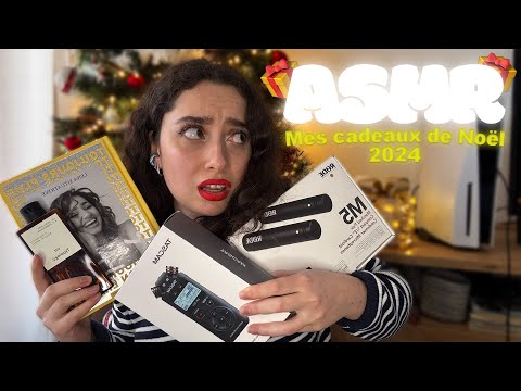 🌙 ASMR FRANÇAIS : MES CADEAUX DE NOËL 2024 !! 🎅🏻🎁