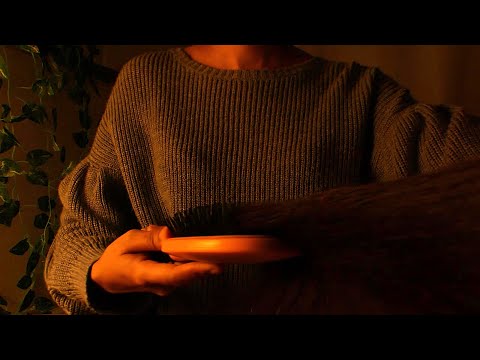 ASMR nighttime hair session for you 💆‍♀️🌙 brushing, scratching, haircut & braiding