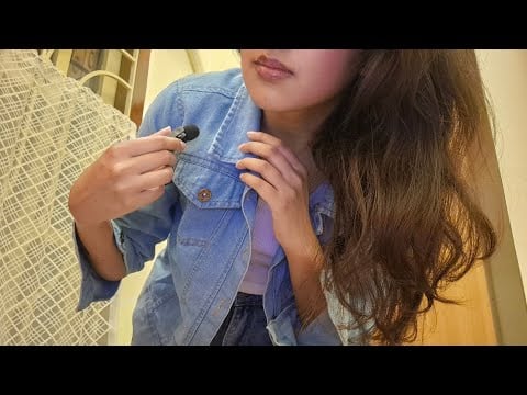 denim scratching asmr