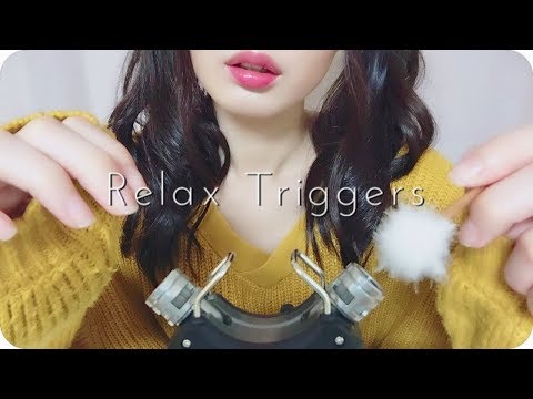 ［ASMR］梵天耳かきに、ふーっと息を吹きかけるささやき  睡眠を誘う音 Ear Cleaning & Ear Blowing | 音フェチ asmrちゃむ