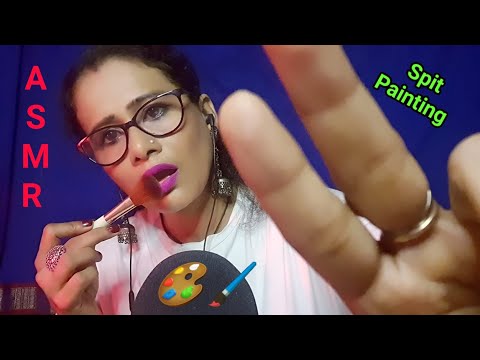 ASMR Spit Painting ~ You're My Canvas 🎨🖌(Mouth Sound) |Asmr Ghosal|