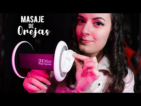 ASMR Español♥ MASAJE DE OREJAS con Aceite 👂🏻👂🏻| 3Dio| EL ASMR