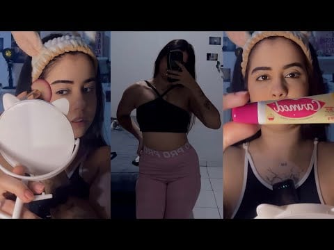 ASMR ARRUME-SE COMIGO PARA ACADEMIA 💪🏻