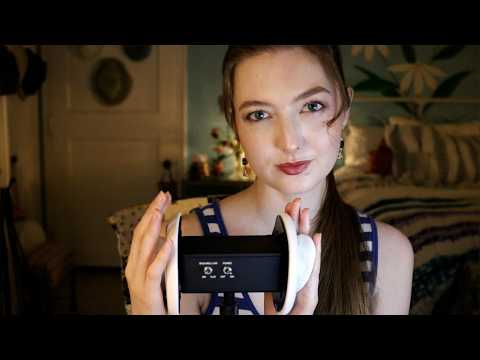 ASMR Oil Ear Massage w/ Gentle Mouth Sounds (No Talking)