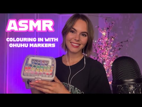 ASMR | Colouring In Triggers with Ohuhu Markers 🎨