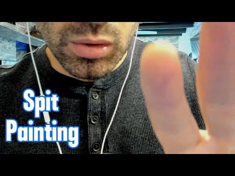 Up Close Spit Painting for Max Tingles | Gentle Giant ASMR