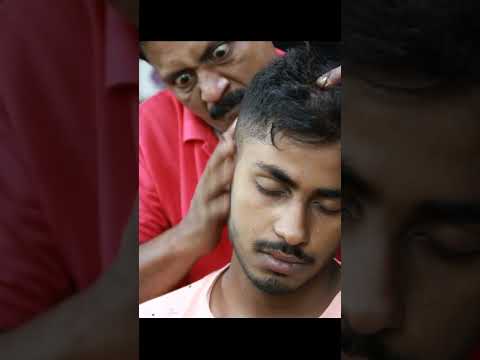 ASMR Massage for Relaxation | Big Eye Barber | Ear Cracking #shorts #bigeyebarber #earcrack