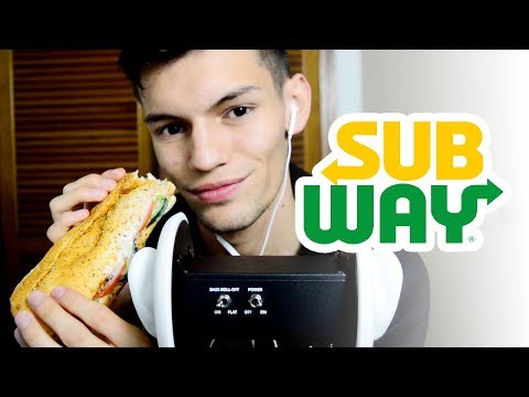 ASMR COMIENDO sándwich de SUBWAY (Mol) - eating asmr