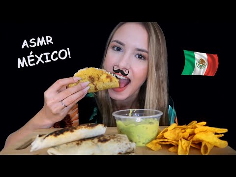 ASMR - COMENDO COMIDA MEXICANA PELA PRIMEIRA VEZ!