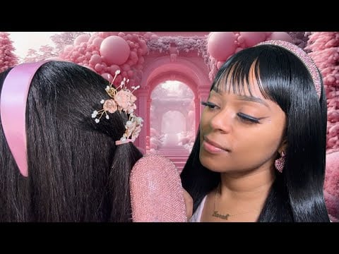 ASMR | 🩷Girl Who Is Secretly OBSESSED With You Pampers You + Makeup + Hair At Christmas Fair 🎄