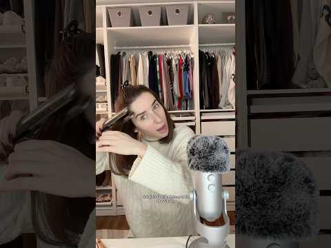 ASMR | Straightening My Hair