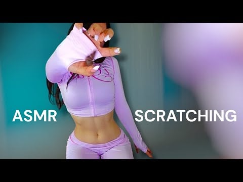 ASMR FABRIC SCRATCHING | STOMACH AND LEGGINGS SCRATCHING 
