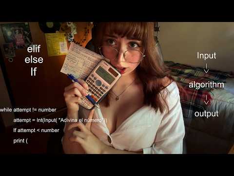 .ᐟ.ᐟ¿PODRÁ ESTA CHICA NERD ENSEÑARTE ALGORITMOS DE PROGRAMACION? en ASMR ⋆.˚