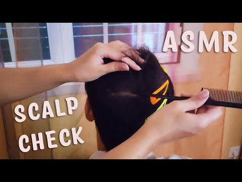 ASMR relaxing scalp check 😴😴