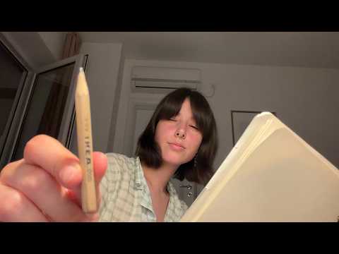 asmr drawing you while you try to sleep