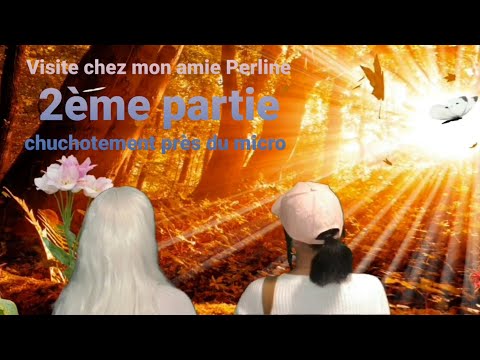 ASMR Français 🎧 "ma visite chez Perline " 2ème partie, ( chuchotement près du micro )🎤🎧