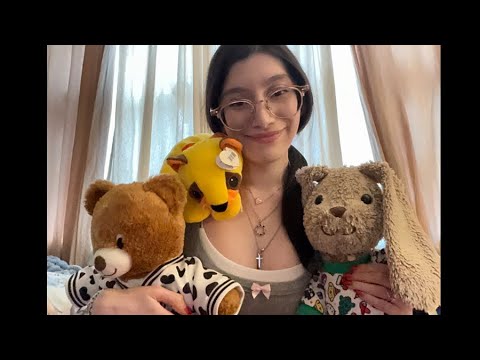 ASMR Close Up Whisper Talking About My Favorite Stuffed Animals 🧸