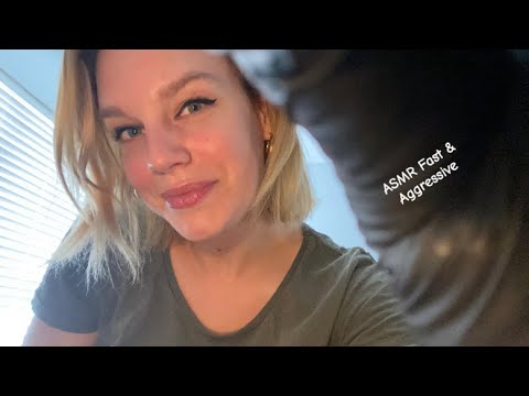 [ASMR] Fast & Aggressive Follow My Instructions With Gloves *Stay focused, Snap* + Shoulder Massage