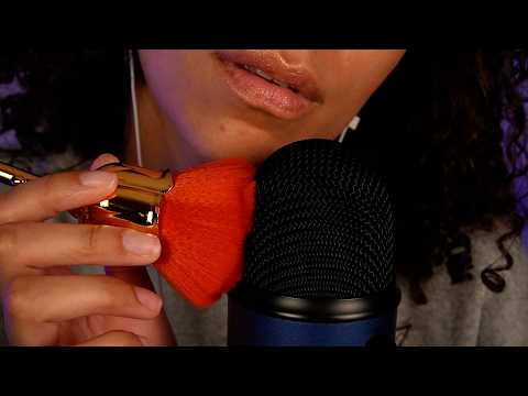 *1 HOUR* Mic Blowing & Soft Layered Brushing (gentle for sleep) | ASMR