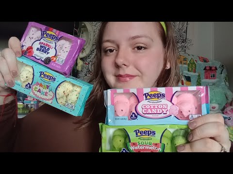 ASMR- Peeps Taste Test🐤 with Mini Mic & Assorted Triggers lofi