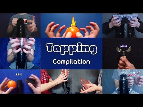 ASMR Fast & Aggressive Tapping compilation (deep, bassy & rhythmic sounds) no talking