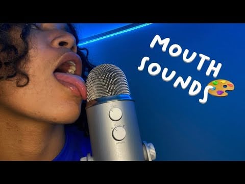 ASMR Fast & Aggressive Spit Painting Mouth sounds for EXTRA TINGLES 🥵 (guaranteed sleep)