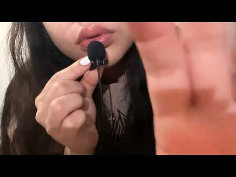ASMR lip gloss application + assorted triggers (tapping, tracing, kisses, and mouth sounds) 💄