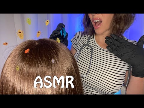 #ASMR FRANÇAIS 🧤 RP MÉDICAL 🐛  Tu as des POUX : Examen du cuir chevelu (Scalp exam / Lice Check)