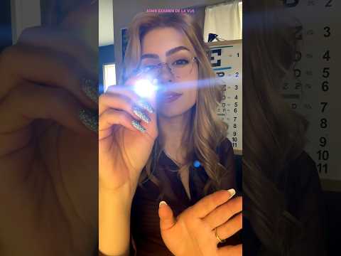 ASMR EXAMEN DE LA VUE #asmr #shorts #shortsfeed #shortsvideo #shortsviral #asmrforsleep #medical