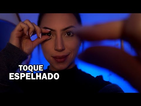 ASMR: PRECISA DORMIR? TOQUES ESPELHADOS E SONS DE BOCA PARA CAIR NO SONO PROFUNDO