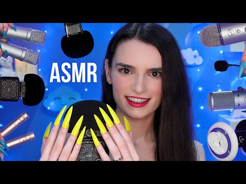 ASMR EXTREME Mic Scratching to MELT Your Brain 🤤 62 MICS & NAILS 💛 No Talking for Sleep 😴 4K