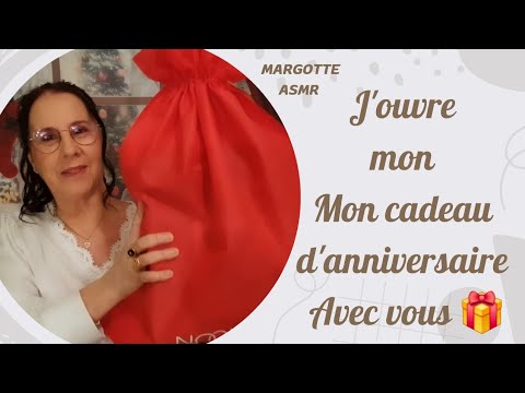 Asmr  Unboxing. j'ouvre mon cadeau d'anniversaire avec vous 🎁