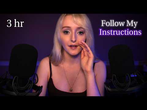 ASMR 3 Hours Follow My Instructions | Eyes Closed